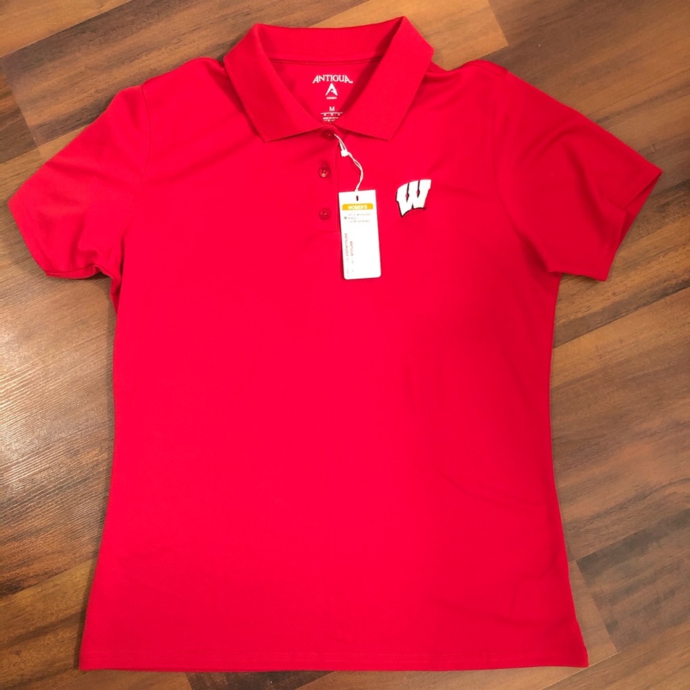 NWT Wisconsin Badger polo